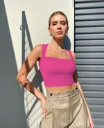 Sports Bra For Women Strappy Medium Support Push Up Padded - Image 6