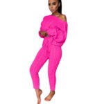 Autumn Winter Women Knitted Tracksuit Two Piece Set Women - Image 7
