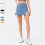 Spring And Summer Sports Short Skirt Fake Two Pieces Anti-emptied Pantskirt Loose Casual Yoga Running Skirt - Image 2