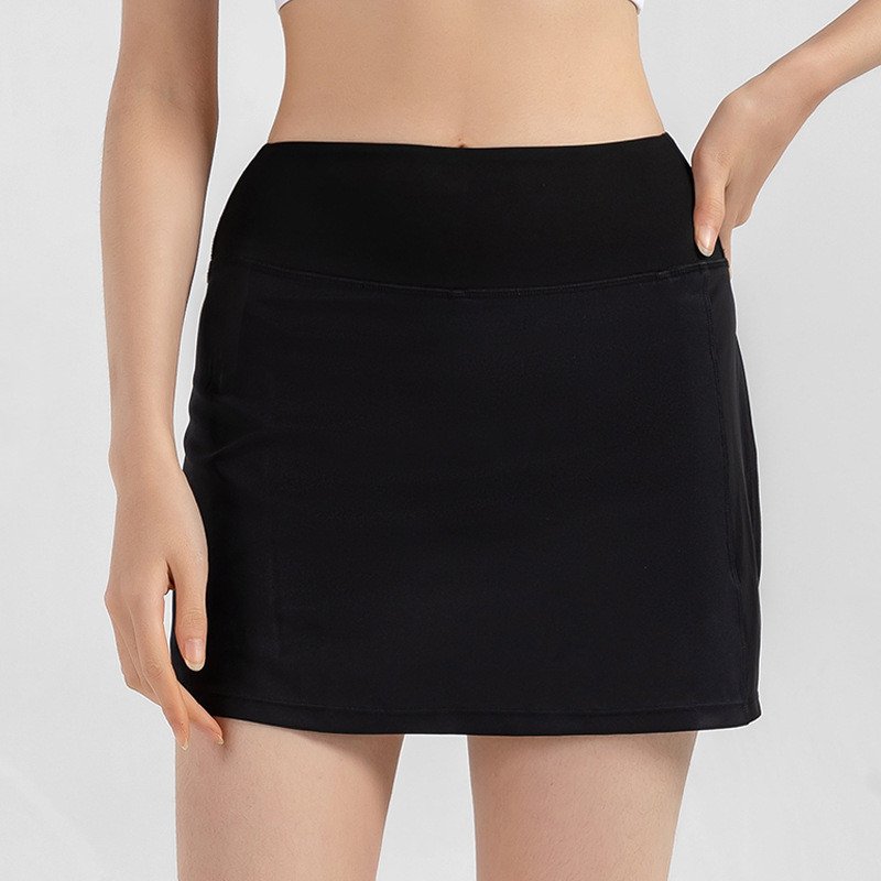 0c1a33e8-266d-4443-9952-4201ebda55b0.jpg Women's Slim Butt-covering Anti-embarrassing Yoga Skirt - Image 4