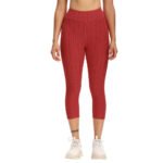 Women Cropped High Waisted Yoga Pants Bubble Hip Butt Lifting Leggings - Image 6