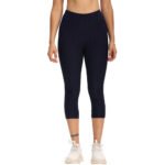 Women Cropped High Waisted Yoga Pants Bubble Hip Butt Lifting Leggings - Image 10