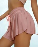 Sports Gym Nude Yoga Breathable Shorts - Image 5