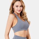 Shockproof gathered high-elastic sports bra - Image 5