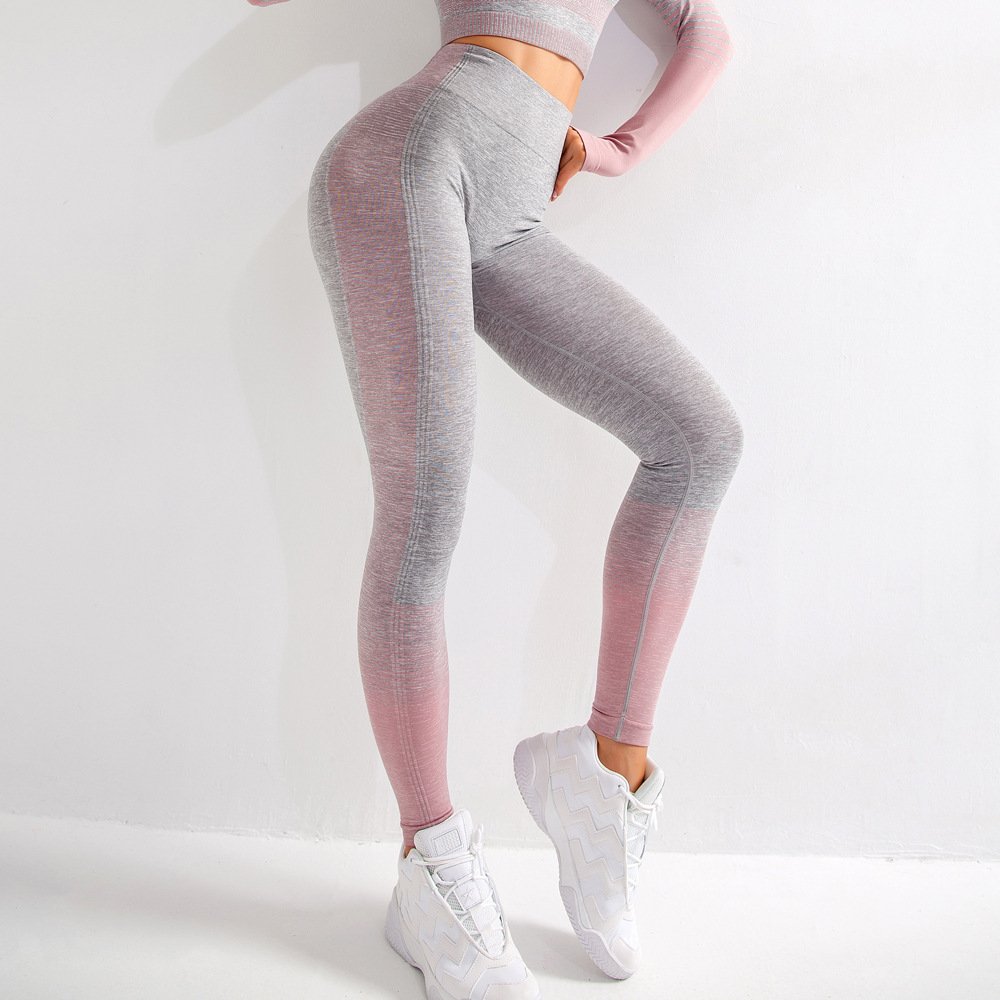 239241709927.jpg Gym High Waist Leggings Women Knitted Workout Running Yoga Pants - Image 6
