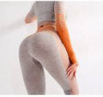 Gym High Waist Leggings Women Knitted Workout Running Yoga Pants - Image 3