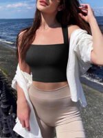 Sports Bra For Women Strappy Medium Support Push Up Padded - Image 9