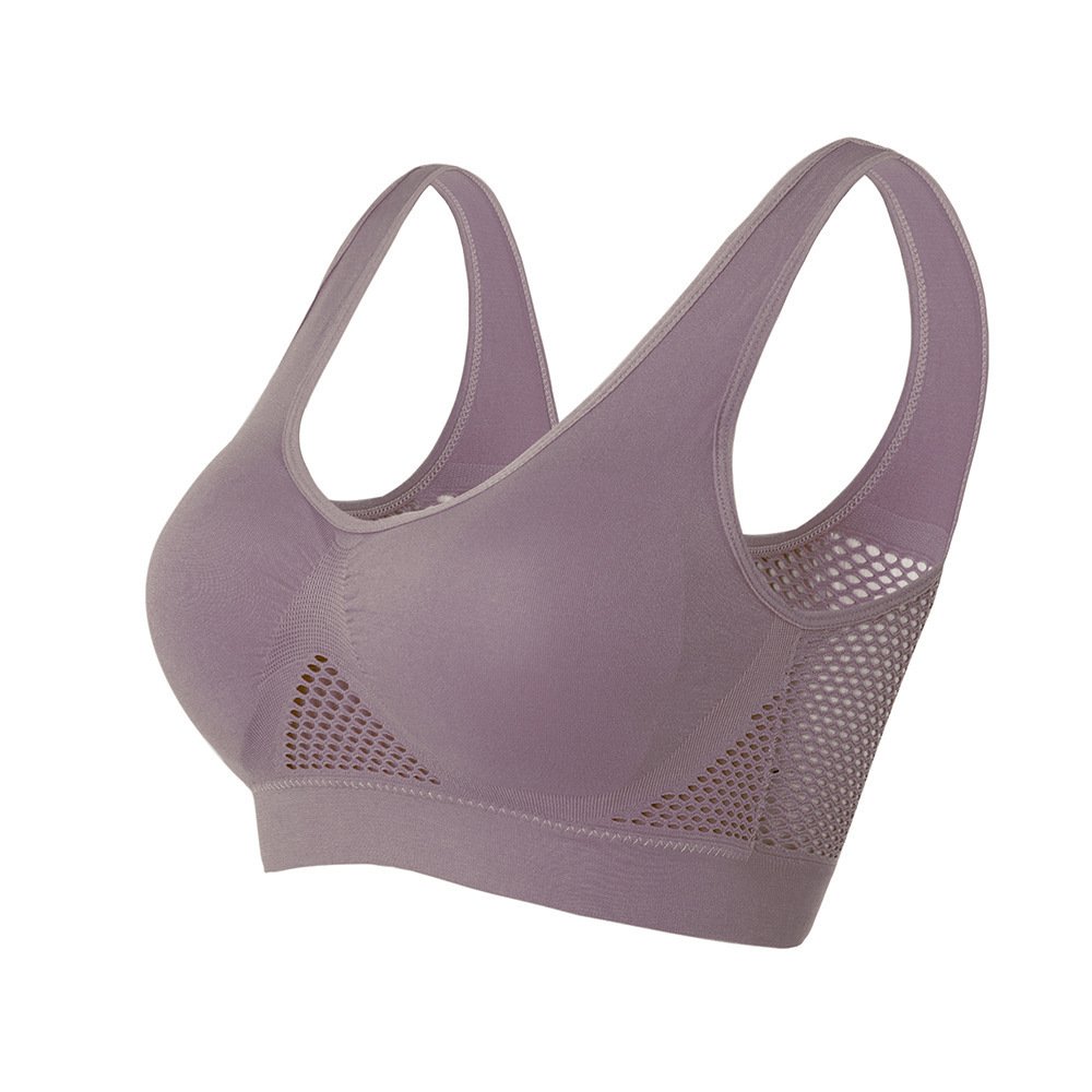 2eb4c8ac-a17a-470d-93b0-aa187e968288.jpg Women's Mesh Thin Sports Yoga Bra - Image 8