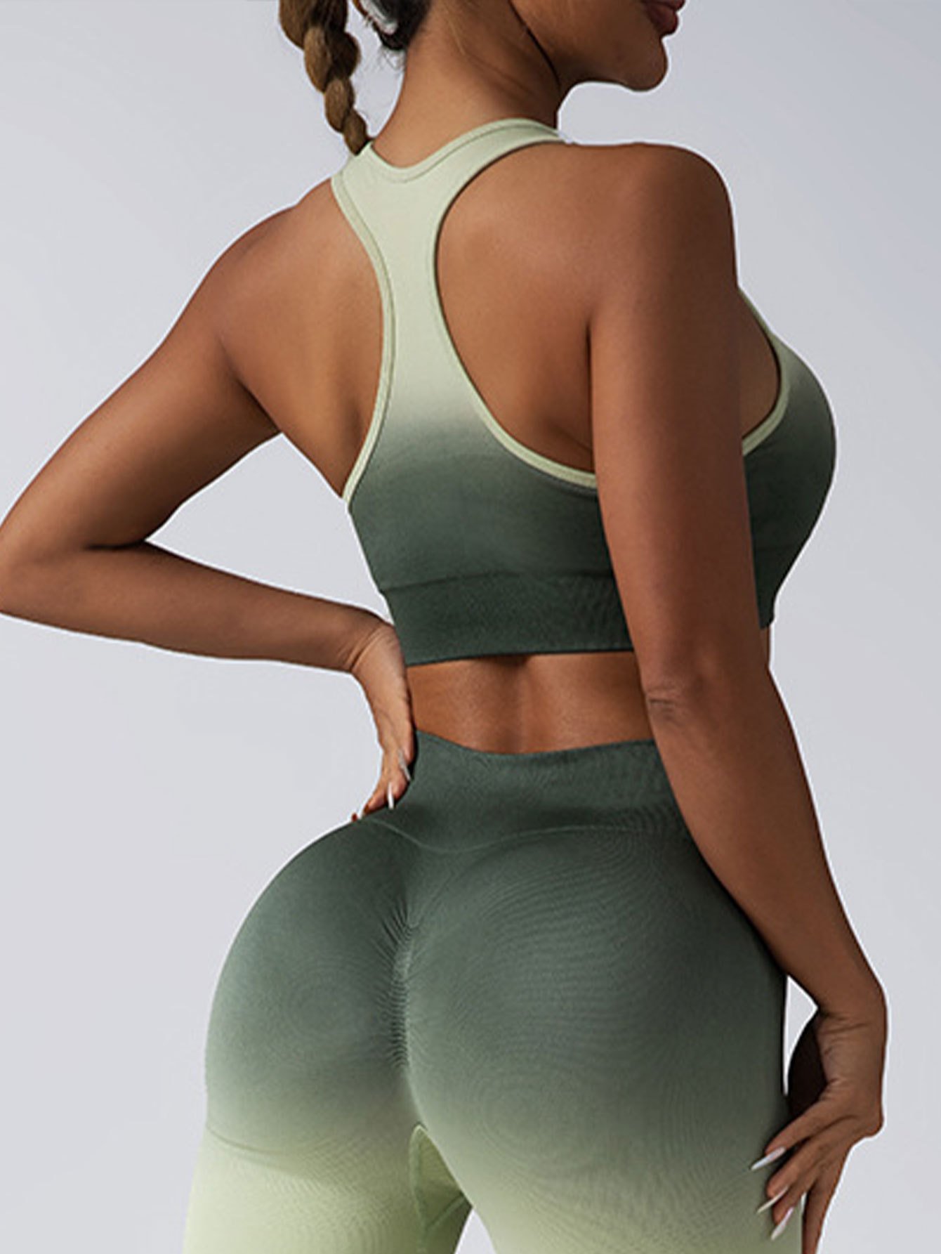 3a6ca891-883a-470b-8ae0-a4b0501eaf47.jpg High Impact Sports Bras For Women,Racerback Running Bra Workout Crop Tank Tops Longline Sports Bra Push Up - Image 5