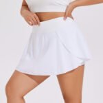 Plus Size High Waist Running Sports Short Skirt Women's Fitness Pants Yoga Skirt - Image 3
