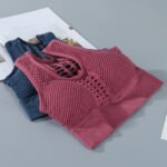 Women Sports Bra Sexy Brathable Mesh Sports Top - Image 9