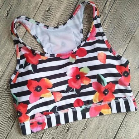 5808590491248.jpg Padded Compression Sports Bra With Phone Pocket - Image 5