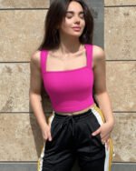 Sports Bra For Women Strappy Medium Support Push Up Padded - Image 5