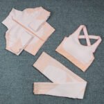 Seamless Quick-drying Yoga Suit Outerwear Three-piece Set - Image 7