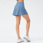 Spring And Summer Sports Short Skirt Fake Two Pieces Anti-emptied Pantskirt Loose Casual Yoga Running Skirt - Image 5
