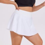 Plus Size High Waist Running Sports Short Skirt Women's Fitness Pants Yoga Skirt - Image 2