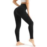 Womens Ribbed Seamless Leggings High Waisted Tummy Control Workout Full Length Yoga Pants