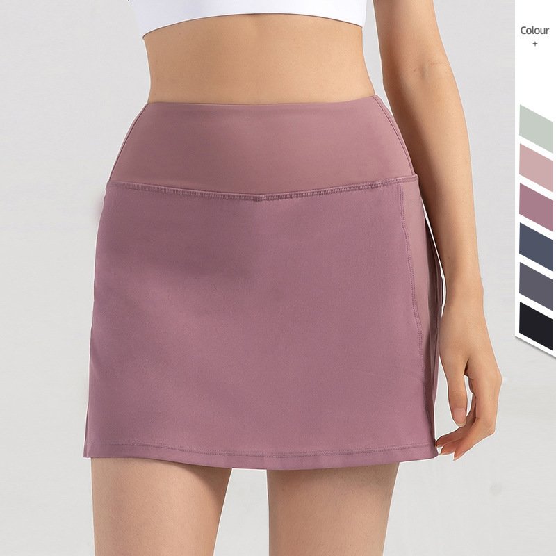 9b541de3-9b34-40f7-bb83-4f263b9e5b2d.jpg Women's Slim Butt-covering Anti-embarrassing Yoga Skirt - Image 1