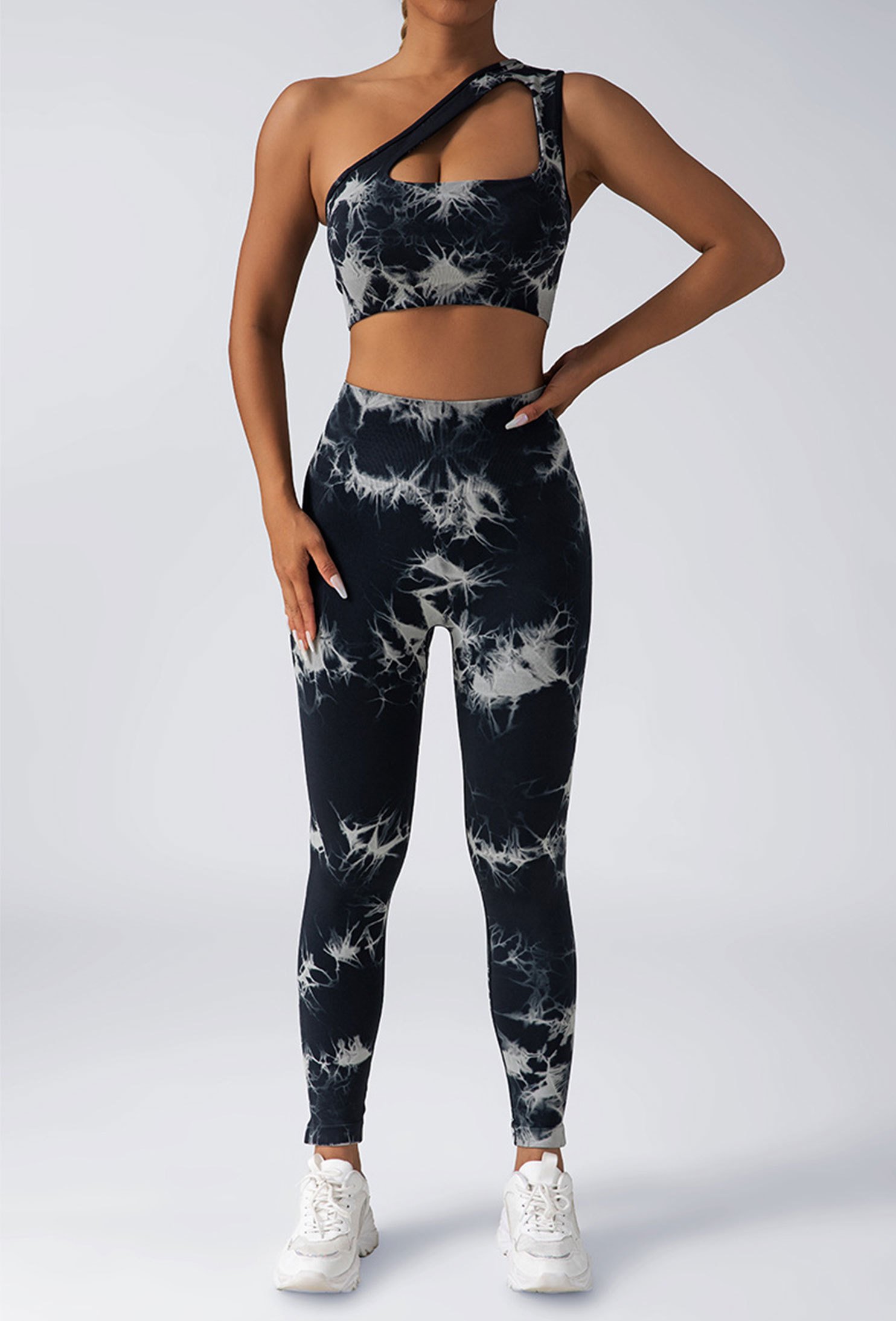 a91851d7-4168-4624-ba1c-6fc898f1f25d.jpg Women Scrunch Workout Leggings Butt Lifting High Waisted Yoga Pants - Tie Dye Seamless Booty Gym Tights - Image 1