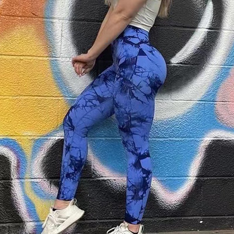 b64911e4-e5d7-438a-8b8a-f92518f0edc0.jpg Tie Dye Leggings Women Fitness Yoga Pants Seamless Push Up Workout Tights Gym Sports Legging - Image 9