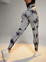 3 Pack Women's Tie-Dye Cutout Yoga Pants High-Waisted Leggings Women's Tie-Dye Leggings,, Leggings Women High Waisted Seamless Workout Leggings Gym Booty Tights Tummy Control Yoga Pants - Image 10
