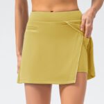 Spring And Summer Sports Short Skirt Fake Two Pieces Anti-emptied Pantskirt Loose Casual Yoga Running Skirt - Image 10