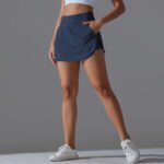 Women's Back Waist Pocket Sports Yoga Skirt