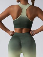 High Impact Sports Bras For Women,Racerback Running Bra Workout Crop Tank Tops Longline Sports Bra Push Up - Image 7